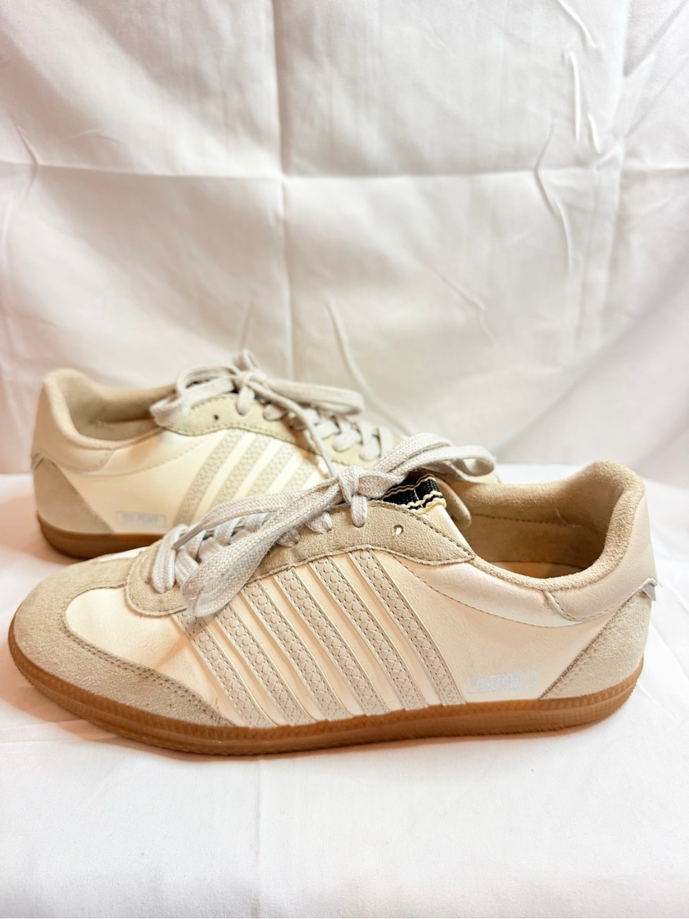 ShuShop Beige & Gum Low-Profile Men's Sneakers